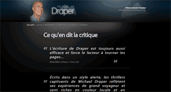 Desktop Screenshot of livresmichaeldraper.com